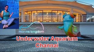 VGP Marina Kingdom in channai 2024 Update  Biggest aquarium in India aquarium vlogs videos [upl. by Neyu28]