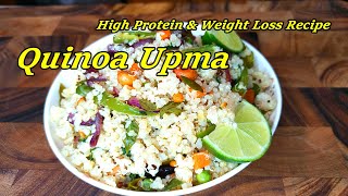 QUINOA UPMA  HIGH PROTEIN RECIPE  Glutenfree recipe  Quinoa upma with Vegetables  shorts [upl. by Swainson536]