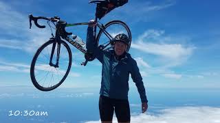 Haleakala  Worlds Longest Paved Road Bike Climb  May 2018 [upl. by Ahsiat]