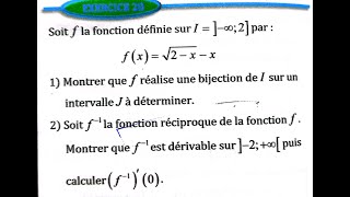 dérivation et étude des fonctions 2 bac SM Ex 27 et 28 page 150 Almoufid [upl. by Mariande797]