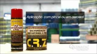 CRZ Galvanização Instantânea a Frio com Lectrol 225ml Quimatic Tapmatic [upl. by Farny34]