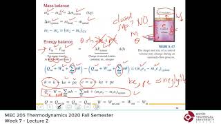 Thermodynamics by Yunus Cengel  Lecture 17 quotChap 5 Unsteadyflow CV energy analysisquot 2020 Fall [upl. by Soilissav]