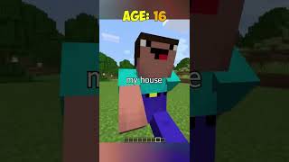 dont trap noob at different ages in minecraft 😱 shorts [upl. by Libb]