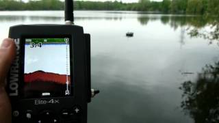 Lowrance X4 und Elite 4X Farbecholot wireless im Carplounge RT4 Baitboat mit Graupner MX12 [upl. by Safoelc]