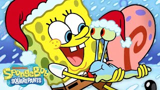 45 MINUTES of SpongeBob’s Snowiest Moments ❄️  SpongeBobOfficial [upl. by Henryk]