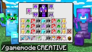 I Secretly Cheated With CREATIVE MODE in Minecraft [upl. by Ociram]