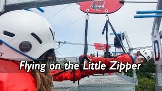 Riding the Little Zipper at Zipworld UK [upl. by Fredric514]