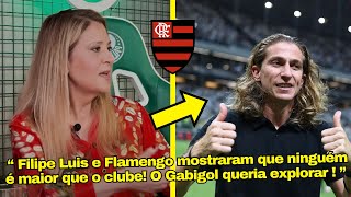 VEJA OS ELOGIOS DE LEILA PEREIRA PELA ATITUTE DE FILIPE LUIS NO FLAMENGO SOBRE POLEMICA COM GABIGOL [upl. by Nirb]