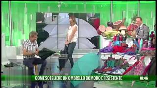 Perletti presenta lombrello in una delle più importanti trasmissioni televisive del Mattino [upl. by Croft]