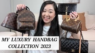 MY ENTIRE LUXURY HANDBAG COLLECTION 2023  LOUIS VUITTON PRADA CHANEL YSL amp MORE  PURSE PEACE [upl. by Lim]