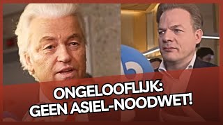 Wilders geeft zich over aan Omtzigt Geen asiel NOODWET [upl. by Dyolf]