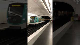 RATP MF 01 à Courcelles ligne 2 explore ratp paris shorts metro [upl. by Dnomrej]