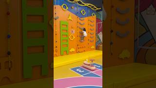 LITTLE GIRL WALL CLIMBING AT INDOOR PLAYGROUND shorts isports ncts [upl. by Adlai]