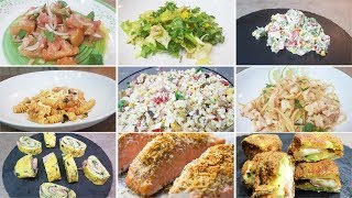 RICETTE ESTIVE PER CENA CON AMICI 3 INSALATE 3 PRIMI FRESCHI E 3 SECONDI  FoodVlogger [upl. by Malik]