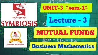 UNIT3 LECT3 MUTUAL FUNDS SYMBIOSIS COLLEGE OF ARTS AND COMMERCE [upl. by Hedges]