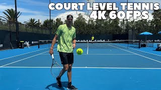 Alexander Zverev Court Level Practice 2024  Groundstrokes Serves amp Volleys 4K 60FPS [upl. by Nirred976]