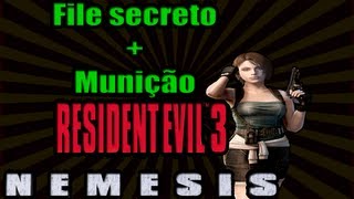 Resident evil 3 Nemesis HARD  Dicas FILE SECRETO  Munição para grenade launcher PC PTBR [upl. by Ardek]