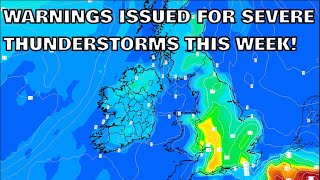 Warnings Issued for Severe Thunderstorms This Week 30th July 2024 [upl. by Yvel]