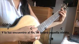 VEO EN TI LA LUZ  CHAYANNE Y DANNA PAOLA  GUITARRA ACORDES [upl. by Chaunce295]