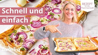 Zwiebelgalette vom Blech – so schnell und einfach 🤩✨  Thermomix® Rezept [upl. by Robinson1]