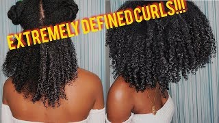 HOW TO  SHINGLING METHOD FOR EXTREMELY DEFINED CURLS  NATURAL HAIR [upl. by Piegari899]