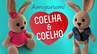 COELHINHA AMIGURUMI  PASSO A PASSO PARTE 1 [upl. by Negyam708]