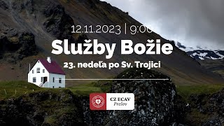 Služby Božie  23 nedeľa po Svätej Trojici  12112023 [upl. by Rraval878]