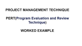 Determine Project duration  PERT  Variance and Standard Deviation [upl. by Joo]