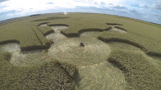 Crop Circle at Stonehenge Visitor Centre Wiltshire 30th June 2024 [upl. by Savinirs]