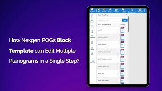 How Nexgen POG’s Block Template can Edit Multiple Planograms in a Single Step [upl. by Attebasile]