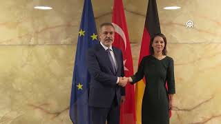 Turkish FM Fidan meets with German counterpart in Berlin [upl. by Ferrand821]