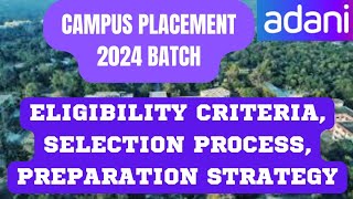 ADANI INTERVIEW  ADANI CAMPUS PLACEMENT  ADANI CAMPUS RECRUITMENT 2023  2024 BATCH [upl. by Selyn]