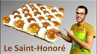 recette du SAINTHONORE légèrement revisité  SaintHonoré recipe EN subs [upl. by Rossner]