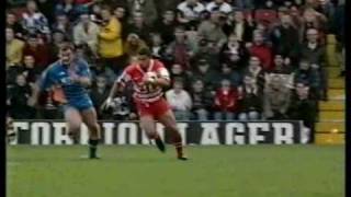 Yet another Jason Robinson Try v Saints [upl. by Hafeetal]