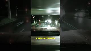 Idiot Turns Into Oncoming Traffic At Night dashcam baddrivers pickuptruck [upl. by Atirehs]