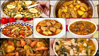 7 RECETAS Guisos de la ABUELA para combatir el FRÍO Cocina CASERA tradicional [upl. by Nwahsyt]