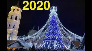 ✅ 2020 Kalėdų Eglės Įžiebimas Vilniuje Christmas Tree Vilnius 2019 [upl. by Kcirederf]