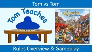 Tom Teaches The Quacks of Quedlinburg Rules Overview amp 2Player Gameplay [upl. by Kinnie]