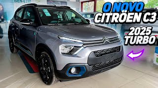 NOVO CITROEN C3 YOU 2025  O C3 TURBO [upl. by Elletsyrk]