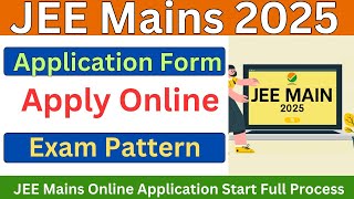 How To Fill JEE Mains Application Form 2025  JEE Mains Registration 2025Jee Main Form Filling 2025 [upl. by Breena]