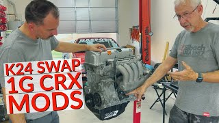 Preparing the K24 Swap and CRX Engine Bay [upl. by Miett838]