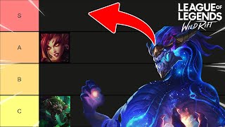 WILD RIFT Tier List Patch 50a Season 12  NEW ITEMS OP ASOL HOTFIX BUFF [upl. by Yevrah]