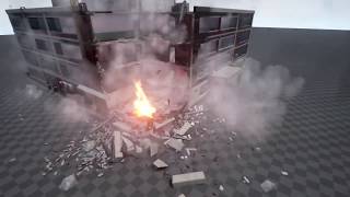 Destructible building UE4 for multiplayer [upl. by Zerep]