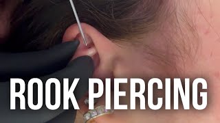 Getting a Rook Piercing✨ The Cutest Ear Piercing [upl. by Lateehs219]