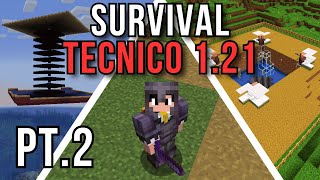 SURVIVAL TECNICO 121  HIERRO MOBS Y FULL NETHERITE  SAZ pt2 [upl. by Mattah]