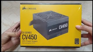 Gigabyte P550B vs Corsair CV450 Unboxing and Review 80 Plus Bronze PSU Tagalog [upl. by Neztnaj]