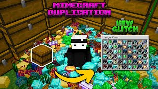 Minecraft Duplication glitch 121  Easiest Duplication 116 [upl. by Eenert]