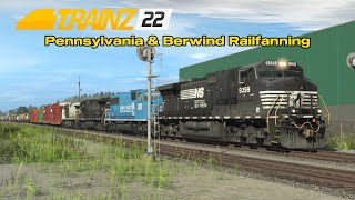 Trainz 2022  Pennsylvania amp Berwind Railfanning [upl. by Aneala]