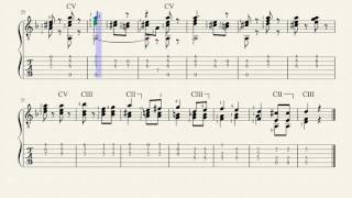 Etude n°11 op35  Fernando Sor 1778  1839 Tablature [upl. by Peterus]