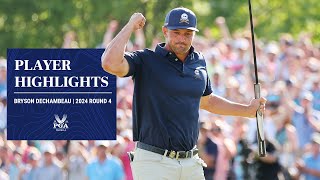 Bryson DeChambeau Shoots 7Under to Finish Second  Round 4 Highlights  2024 PGA Championship [upl. by Resee559]